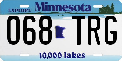 MN license plate 068TRG