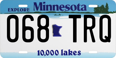 MN license plate 068TRQ