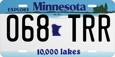 MN license plate 068TRR