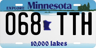 MN license plate 068TTH