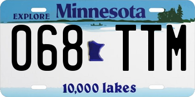 MN license plate 068TTM