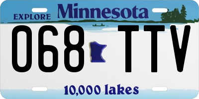 MN license plate 068TTV