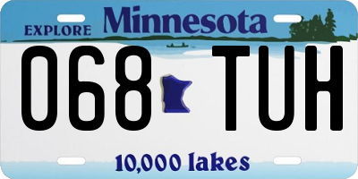 MN license plate 068TUH