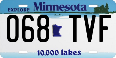 MN license plate 068TVF