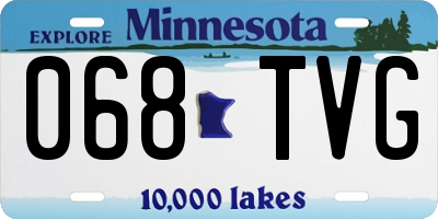 MN license plate 068TVG