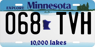 MN license plate 068TVH