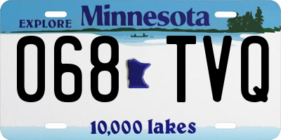 MN license plate 068TVQ