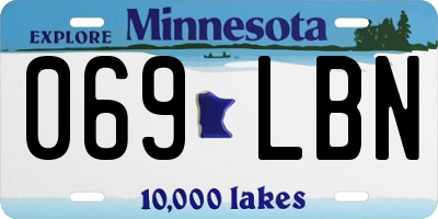MN license plate 069LBN