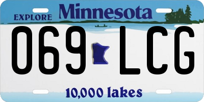 MN license plate 069LCG