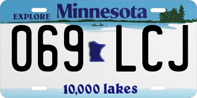 MN license plate 069LCJ