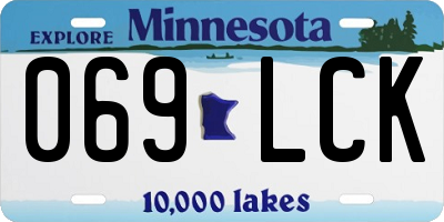 MN license plate 069LCK