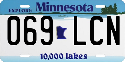 MN license plate 069LCN