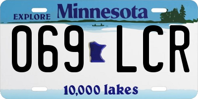 MN license plate 069LCR
