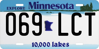 MN license plate 069LCT