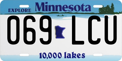 MN license plate 069LCU