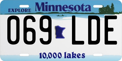 MN license plate 069LDE