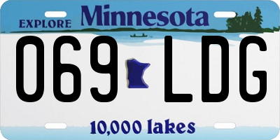MN license plate 069LDG