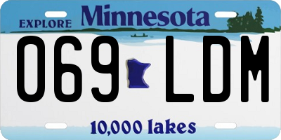MN license plate 069LDM