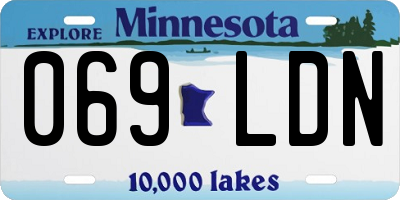 MN license plate 069LDN