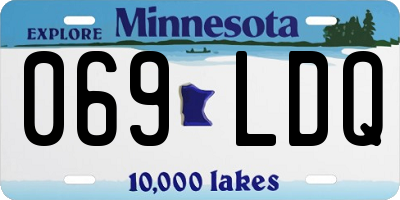 MN license plate 069LDQ