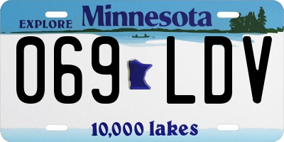 MN license plate 069LDV