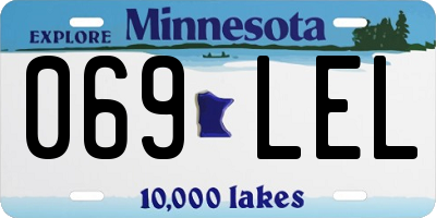 MN license plate 069LEL