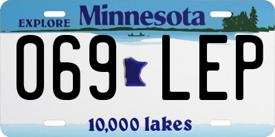 MN license plate 069LEP