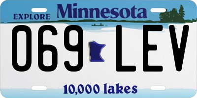 MN license plate 069LEV