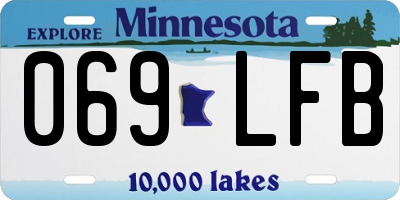 MN license plate 069LFB