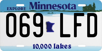 MN license plate 069LFD