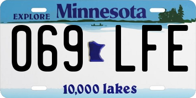 MN license plate 069LFE
