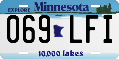 MN license plate 069LFI