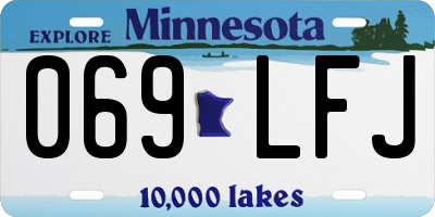 MN license plate 069LFJ