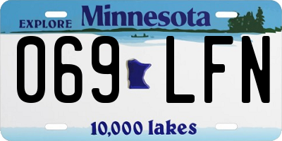 MN license plate 069LFN