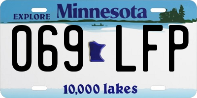 MN license plate 069LFP