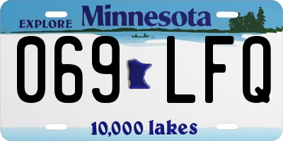 MN license plate 069LFQ