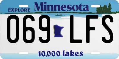 MN license plate 069LFS