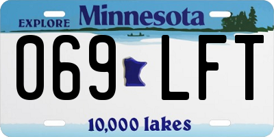 MN license plate 069LFT