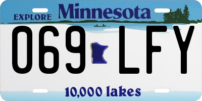 MN license plate 069LFY