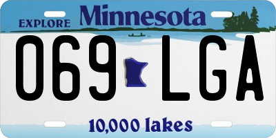 MN license plate 069LGA