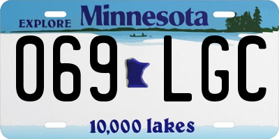 MN license plate 069LGC