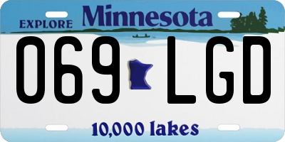 MN license plate 069LGD