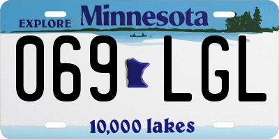 MN license plate 069LGL