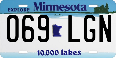 MN license plate 069LGN