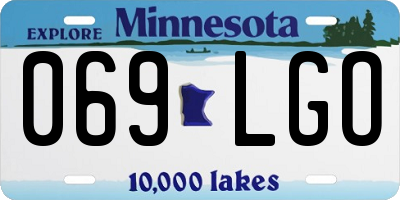 MN license plate 069LGO