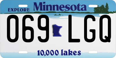 MN license plate 069LGQ