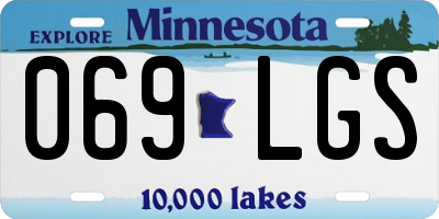 MN license plate 069LGS