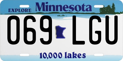 MN license plate 069LGU