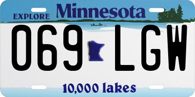 MN license plate 069LGW