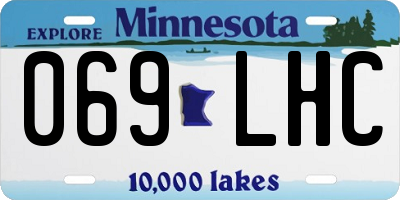 MN license plate 069LHC